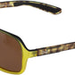 ONE by Optic Nerve Molotov Sunglasses - Tortuga Green with Black, Polarized Brown Lens
