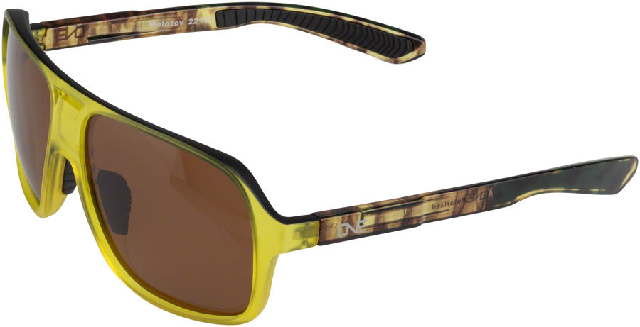 ONE by Optic Nerve Molotov Sunglasses - Tortuga Green with Black, Polarized Brown Lens