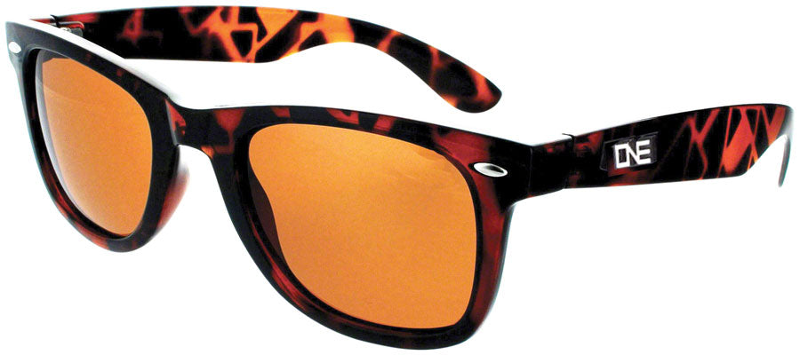 ONE Dylan Polarized Sunglasses: Shiny Dark Demi with Brown Lens