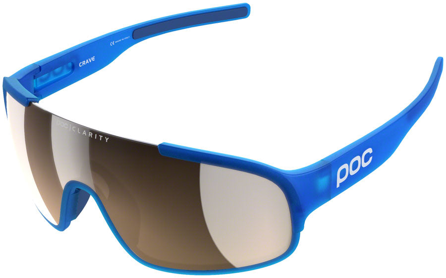 POC Aspire Sunglasses - Transparent Blue Brown/Silver Mirror