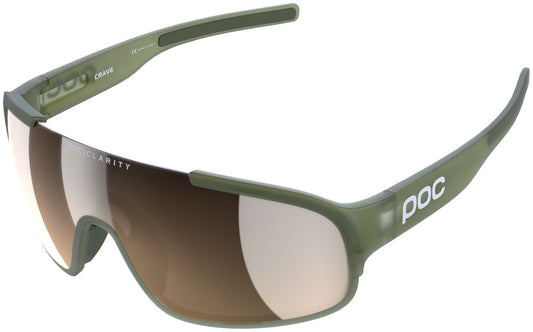 POC Crave Sunglasses - Transparent Green Brown/Violet Mirror