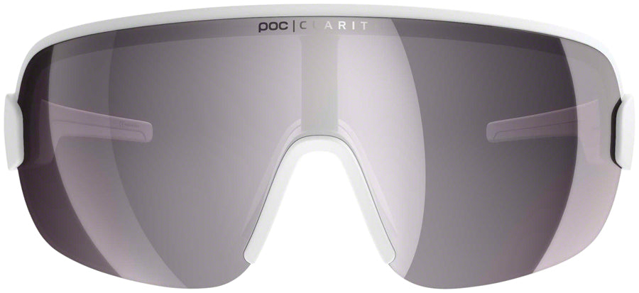 POC AIM Sunglasses - Hydrogen White, Violet/Silver-Mirror Lens