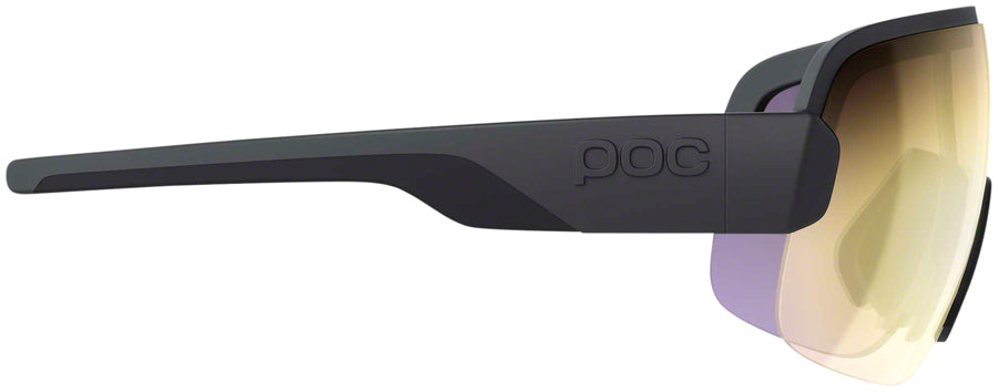 POC AIM Sunglasses - Uranium Black, Violet/Gold-Mirror Lens