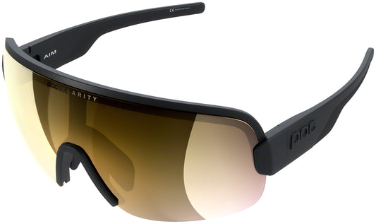 POC AIM Sunglasses - Uranium Black, Violet/Gold-Mirror Lens