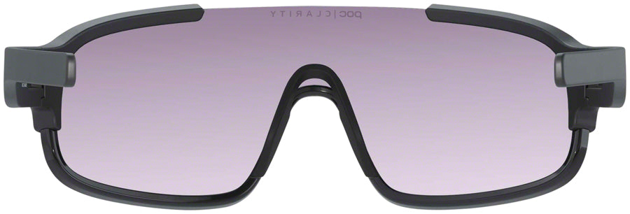 POC Crave Sunglasses - Uranium Black, Violet/Silver-Mirror Lens