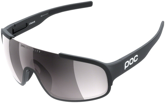 POC Crave Sunglasses - Uranium Black, Violet/Silver-Mirror Lens