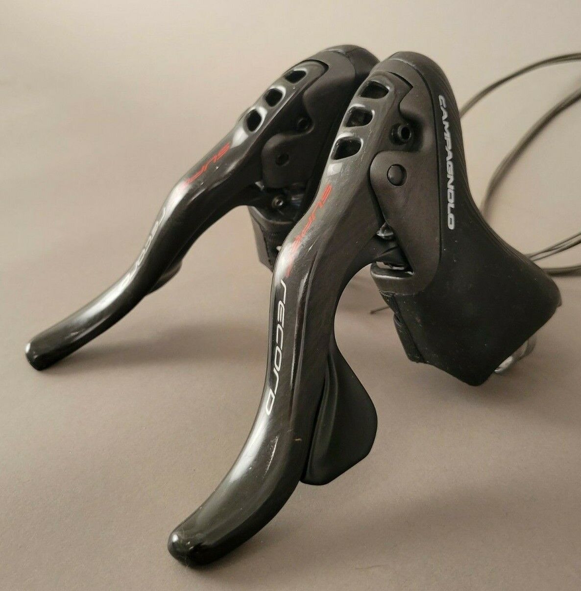 Campagnolo Super Record Ergopower 12 Speed Shifters & Cable Kit