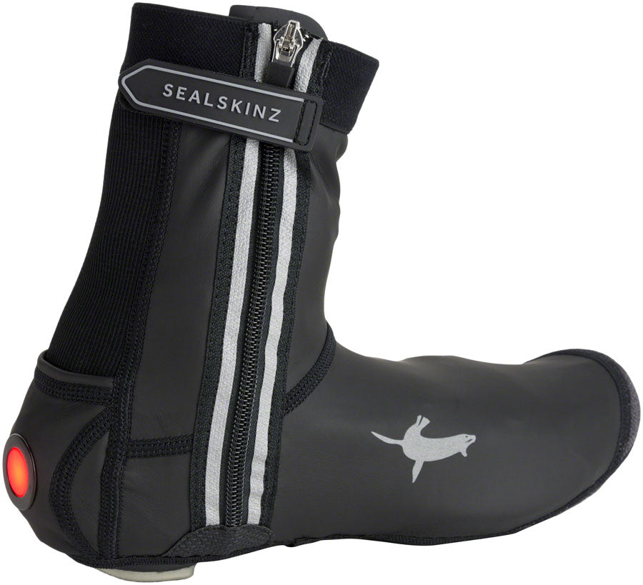 Sealskinz All Weather LED Open Sole Cycle Overshoe - Black, Small