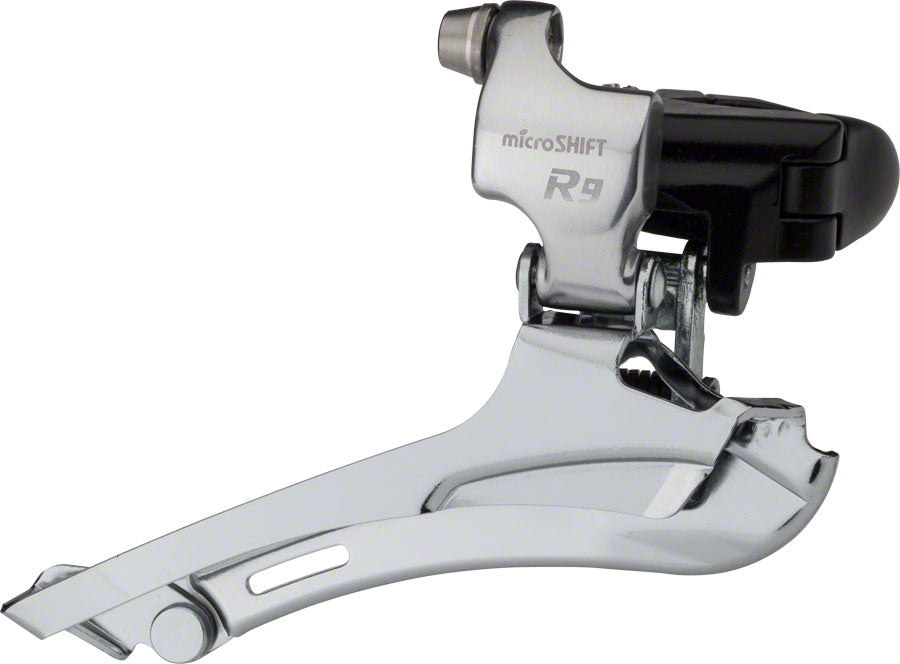 microSHIFT R9 Front Derailleur 9-Speed Double, 52T Max, 31.8/34.9 Band Clamp