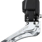 Shimano 105 FD-R7150 Di2 Front Derailleur - 2x, For 2x12-Speed, Braze-On, Down-Swing, Black