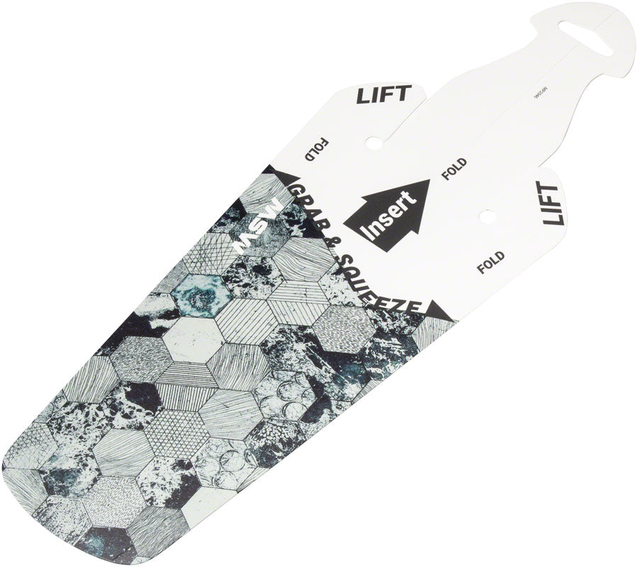 MSW Splashpad Fender - Rear, Geometric