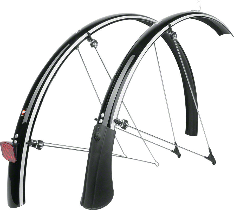 SKS B45 Reflective Commuter II Fender: Black, 700 x 25-38