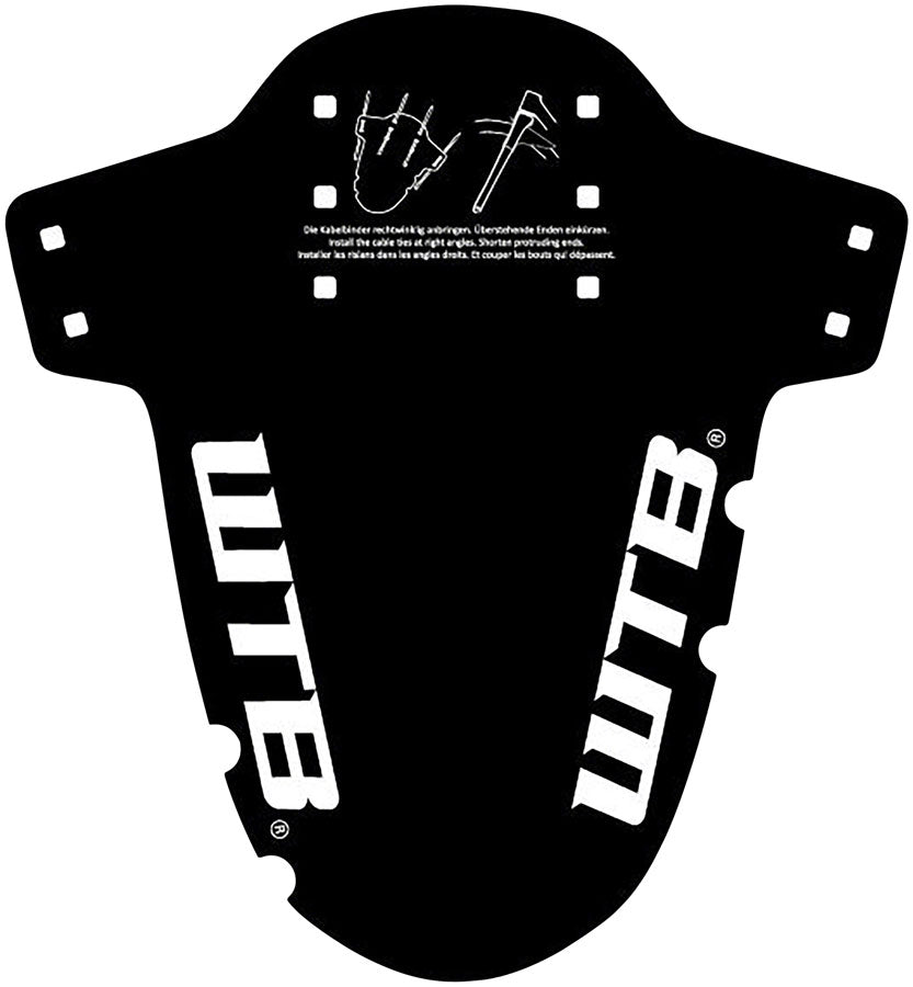 WTB Logo Gravel Mud Guard, Fork Mount, Black