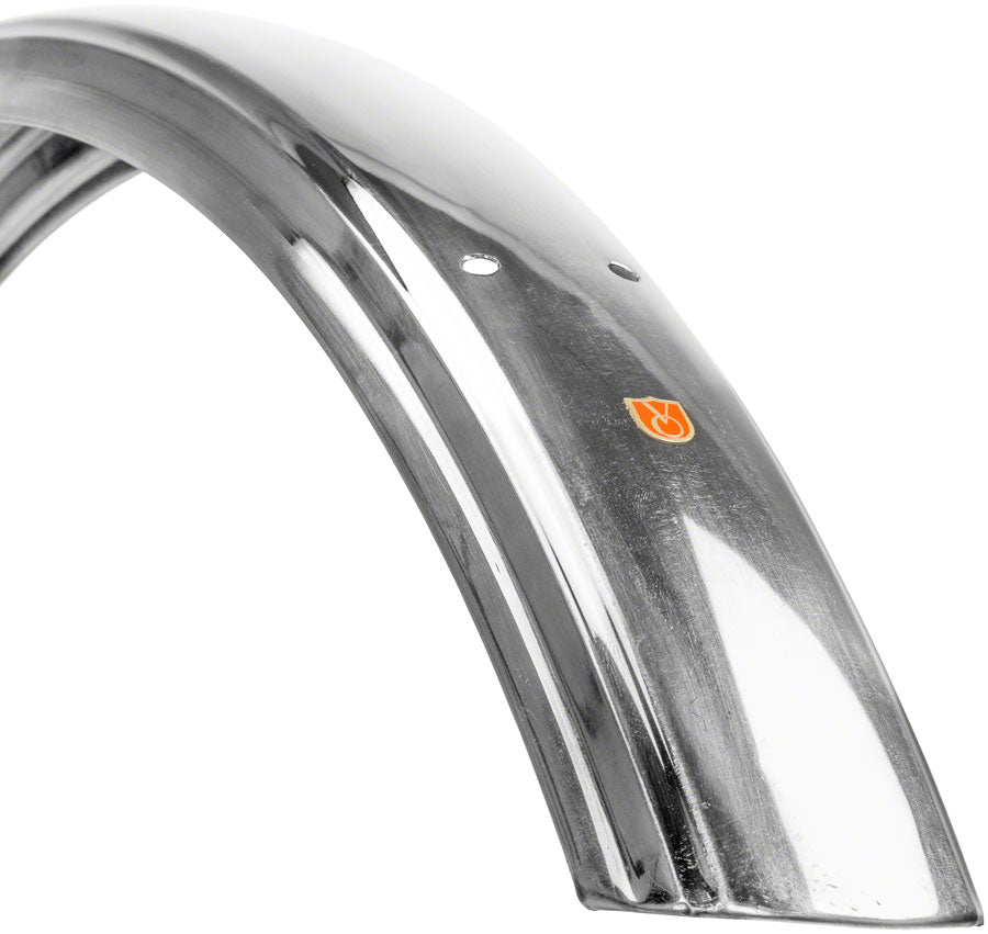 Velo Orange Fluted 700c x 63 Fender Set: Polished Silver (700c x 55)