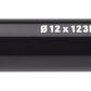WHISKY No.9 Thru Bolt - 12mm, 123mm, P1.5, TL12, Black