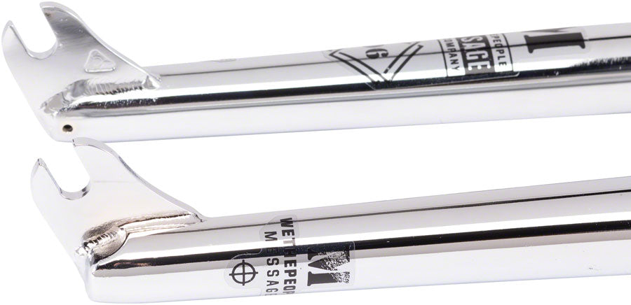 We The People Message BMX Fork - 3/8" Slots, Chrome