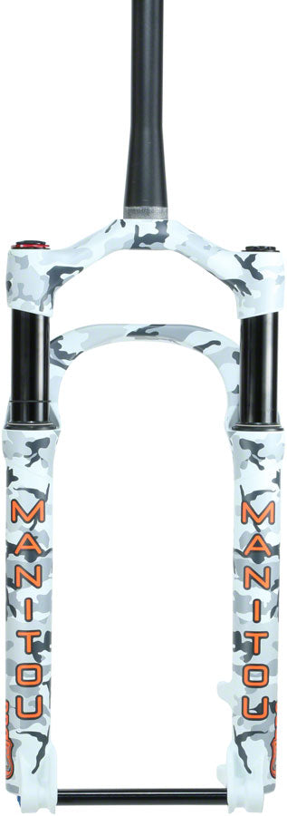 Manitou Mastodon Pro Suspension Fork - 26", 120 mm, 15 x 150 mm, 51 mm Offset, Limited Edition Winter Camo, Extended