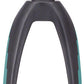 Radio Raceline Solar Carbon Fork - 1 1/8-1-1/2'', 20mm Dropouts, Black/Teal