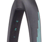 Radio Raceline Solar Carbon Fork - 1 1/8-1-1/2'', 20mm Dropouts, Black/Teal