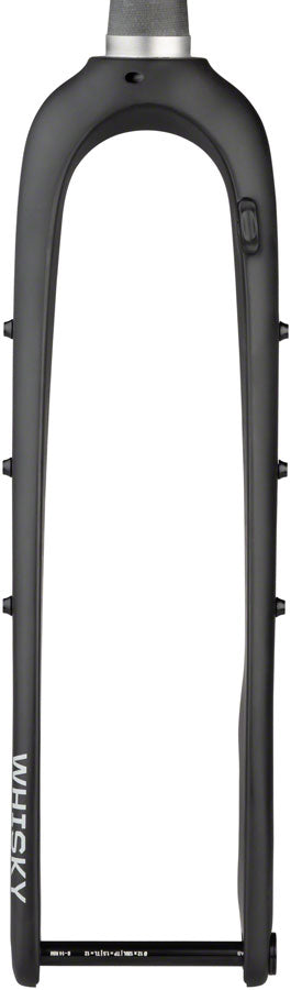 WHISKY No.9 MCX Fork - 12mm Thru Axle, 1.5" Tapered Carbon Steerer, FlatMount Disc, Matte Black