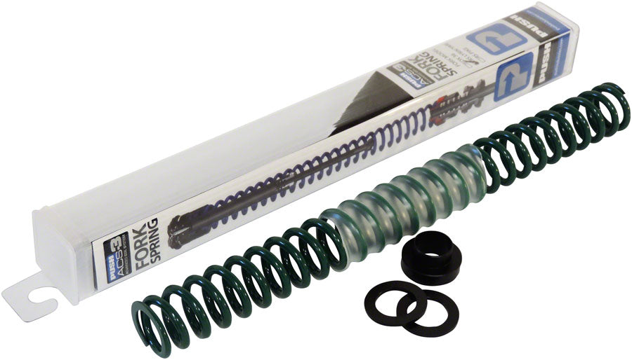 PUSH Industries ACS3 Spring Assembly - 140-170mm, 2016-Current RockShox Yari and Lyrik, 50 lb/in Spring Weight, Green