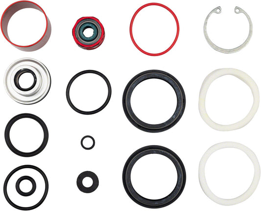 RockShox Fork Service Kit - 200 Hour/1 Year, Charger 2, Dual Position, Air Silver Sealhead, Zeb Select+/Ultimate, A1