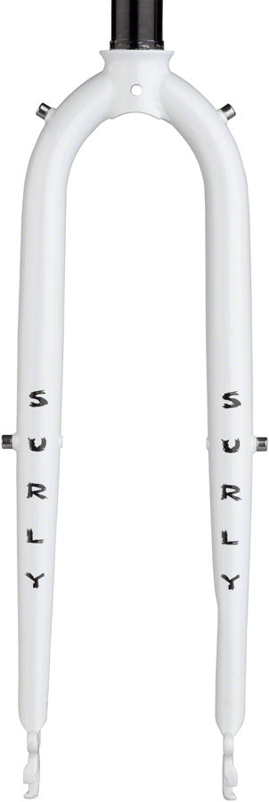 Surly Preamble 700c Fork, 9x100mm, QR, 1-1/8" Straight Steerer, Steel, Thorfrost White