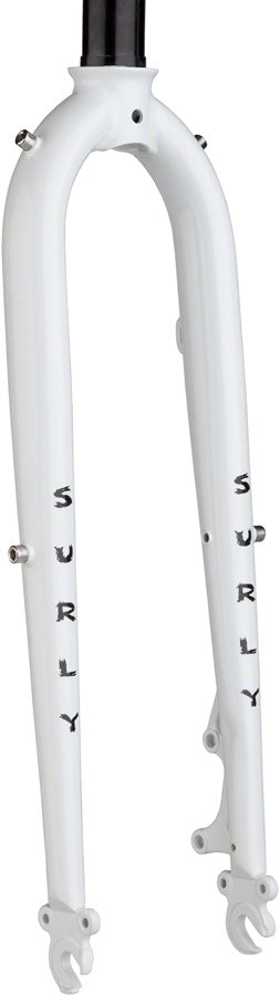 Surly Preamble 700c Fork, 9x100mm, QR, 1-1/8" Straight Steerer, Steel, Thorfrost White