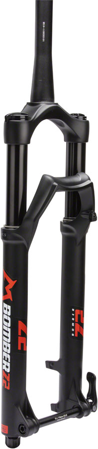 Marzocchi Bomber Z2 Suspension Fork - 29", 130 mm, 15 x 110 mm, 44 mm Offset, Matte Black, RAIL, Sweep Adjust