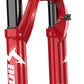 Marzocchi Bomber DJ Suspension Fork: 26", 100mm, Grip Damper, 20 x 110mm, 37mm Offset, Red