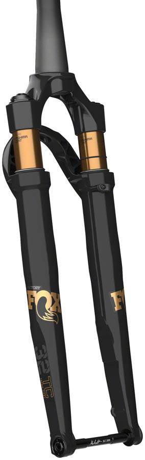 FOX 32 Taper-Cast Factory Suspension Fork - 700c, 50 mm, 12 x 100 mm, 45 mm Offset, Shiny Black, FIT4, 3-Position