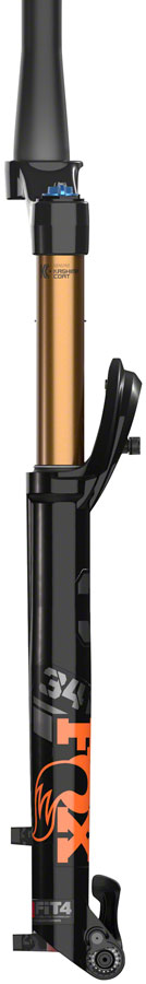 FOX 34 Factory Suspension Fork - 29", 130 mm, 15QR x 110 mm, 51 mm Offset, Shiny Black, FIT4, 3-Position