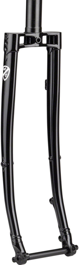 All-City Gorilla Monsoon Fork - 650b/700c, 1-1/8" Straight Steerer, 50mm offset, Thru Axle, Disc, Black