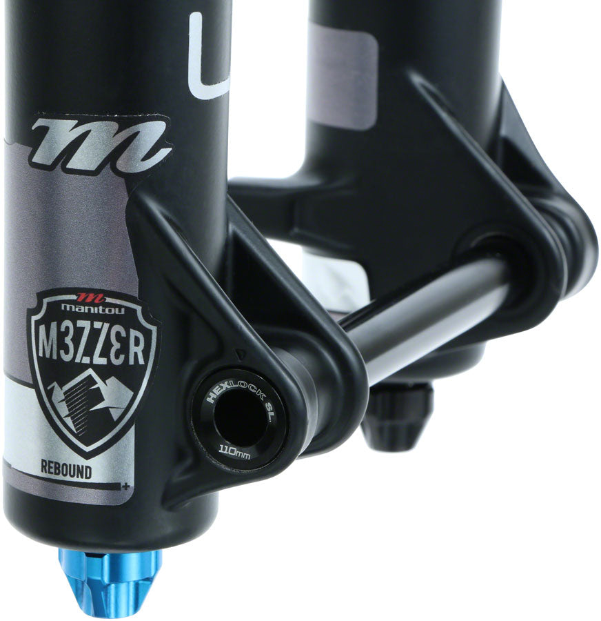 Manitou Mezzer Pro Suspension Fork - 27.5", 180 mm, 15 x 110 mm, 44 mm Offset, Black