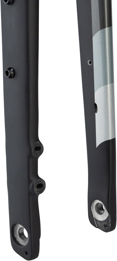 Salsa Waxwing Carbon Deluxe Fork - 700c/650b, 100x12mm Thru-Axle, 1-1/8" Tapered, Carbon, Flat Mount Disc, Black Frameset Color Match