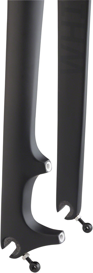 WHISKY No.7 CX Fork - QR, 1-1/8" Straight Carbon Steerer, Post MountDisc, Matte Black