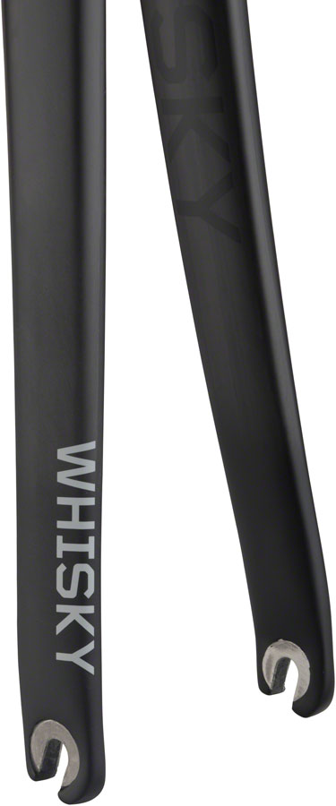 WHISKY No.7 RD Fork - QR, 1.5" Tapered Carbon Steerer, Rim Brake, Matte Black