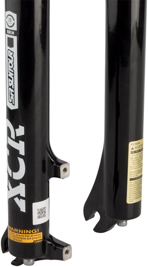 SR Suntour XCR Air 24 Suspension Fork - 24", 1-1/8" Threadless Steerer, 63mm, Disc, Black