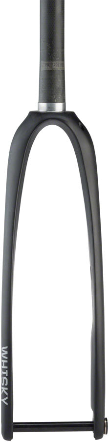 WHISKY No.9 RD Fork - 12mm Thru-Axle, 1-1/4" Tapered Carbon Steerer, Flat Mount Disc, Matte Black