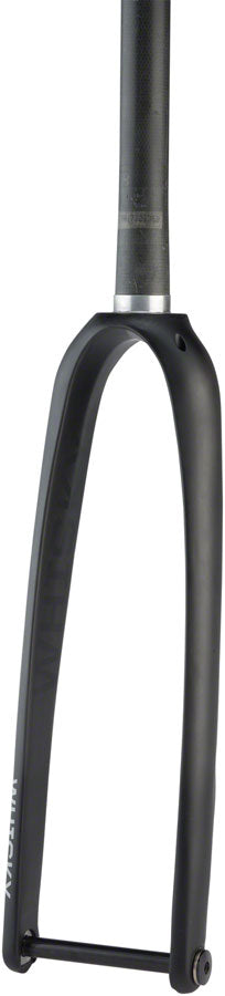 WHISKY No.9 RD Fork - 12mm Thru-Axle, 1-1/4" Tapered Carbon Steerer, Flat Mount Disc, Matte Black