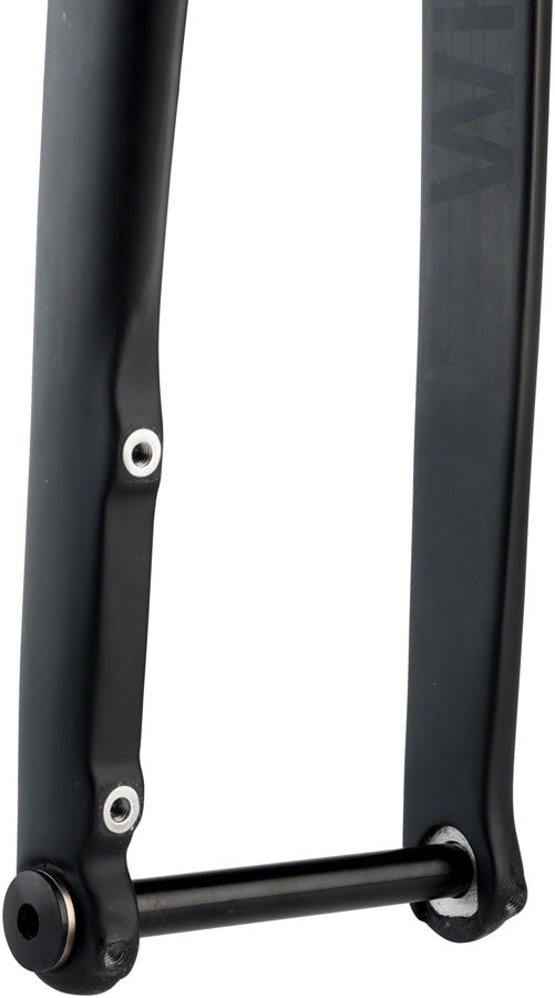 WHISKY No.9 RD Fork - 12mm Thru-Axle, 1-1/4" Tapered Carbon Steerer, Flat Mount Disc, Matte Black