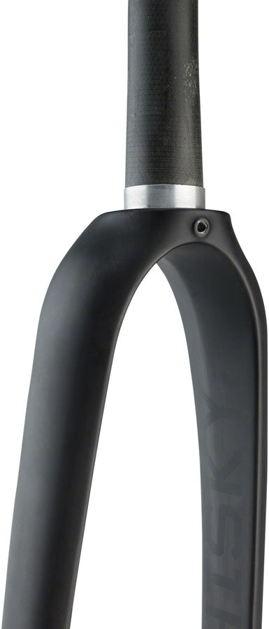 WHISKY No.9 RD Fork - 12mm Thru-Axle, 1-1/4" Tapered Carbon Steerer, Flat Mount Disc, Matte Black