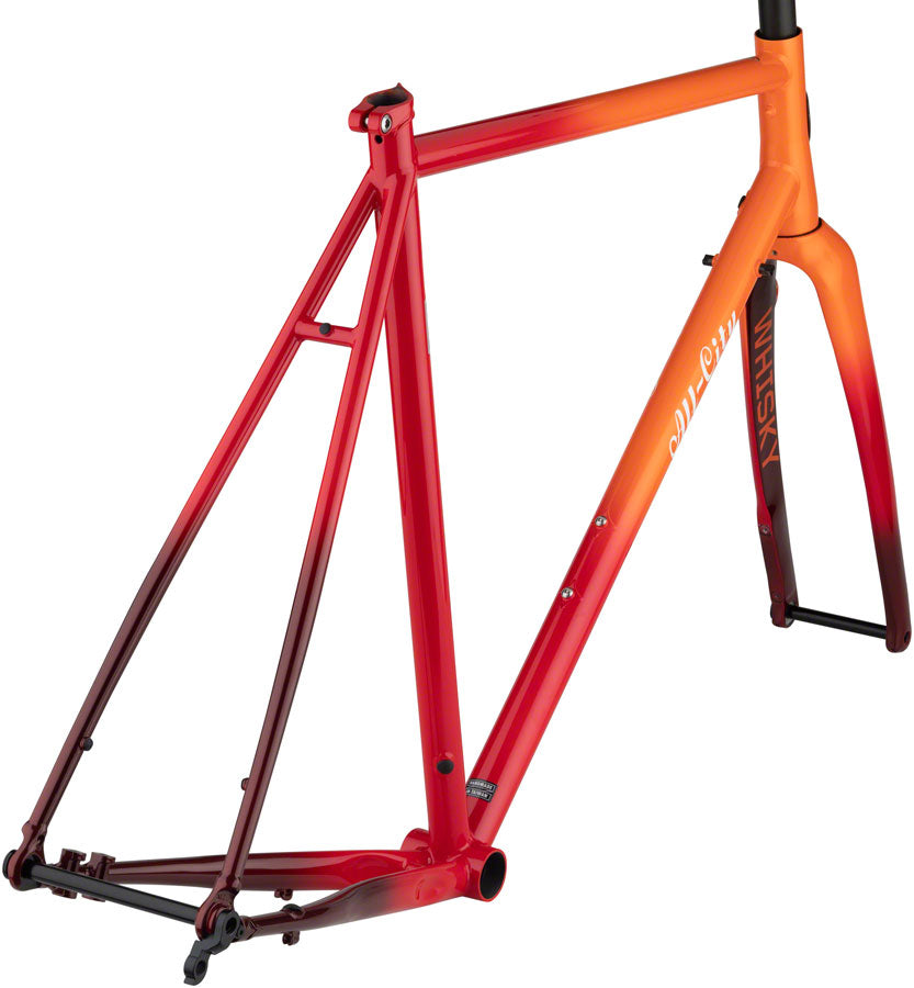 All-City Zig Zag Frameset - 700c, Steel, Orange/Red Fade, 61cm