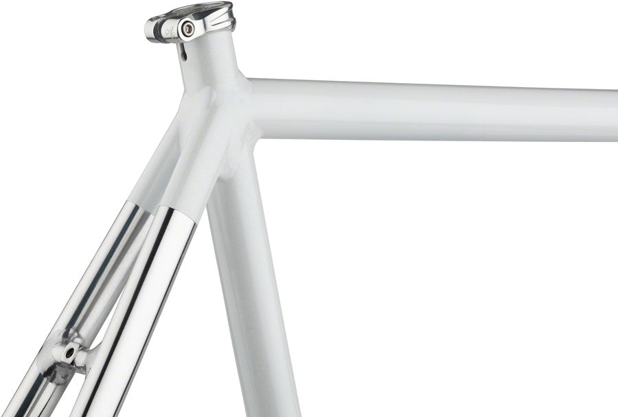 All-City Thunderdome Frameset - 700c, Aluminum, Polished Pearl, 49cm