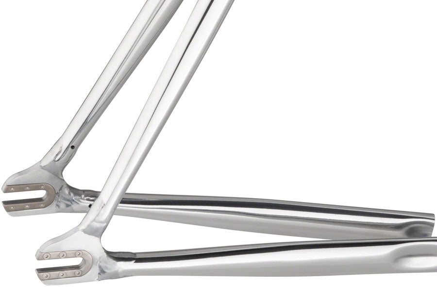 All-City Thunderdome Frameset - 700c, Aluminum, Polished Pearl, 49cm
