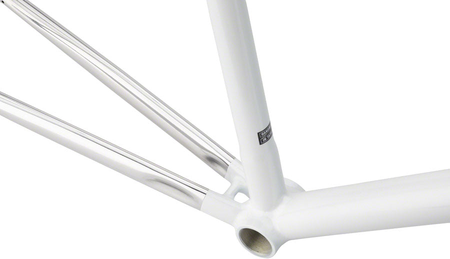All-City Thunderdome Frameset - 700c, Aluminum, Polished Pearl, 52cm