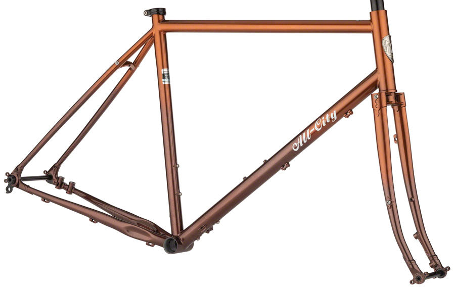 All-City Gorilla Monsoon Frameset - 650b, Steel, Root Beer Keg, 43cm
