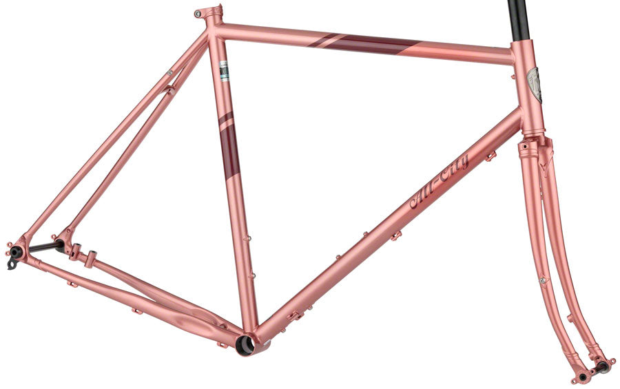 All-City Space Horse Frameset - 700c/650b, Steel, Dusty Rose, 55cm