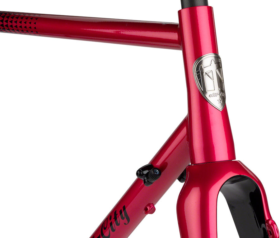 All-City Zig Zag Frameset - 700c, Steel, Sour Cherry Seltzer, 46cm