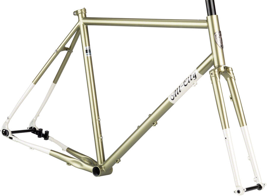 All-City Super Professional Frameset - 700c / 650b, Steel, Flash Basil, 58cm